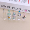 10pcs/lot Popular Coconut Wine Bottle Resin Charms Cute Miniature DIY Craft Pendant For Earring Fashion Jewelry Make