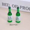 10pcs/lot Popular Coconut Wine Bottle Resin Charms Cute Miniature DIY Craft Pendant For Earring Fashion Jewelry Make