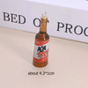 10pcs/lot Popular Coconut Wine Bottle Resin Charms Cute Miniature DIY Craft Pendant For Earring Fashion Jewelry Make