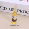 10pcs/lot Popular Coconut Wine Bottle Resin Charms Cute Miniature DIY Craft Pendant For Earring Fashion Jewelry Make