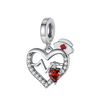 Original 925 Sterling Silver Nurse Hat Electrocardiogram Heart Charm Fit Pandora Bracelet Female Doctor Banquet Accessories