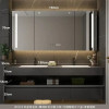 New Modern Minimalist Bathroom Cabinets Slate Integrated Seamless Washbasin Bathroom Vanity Cabinet With Sink