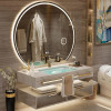 Modern Slate Bathroom Cabinet with Smart Mirror Ceramic Double Washbasin Bathroom Vanity Cabinets Under Sink Bathroom Furniture