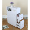 Bathroom Cabinet Bathroom Washing Machine Side Cabinet Waterproof Floor Cabinet Storage Rack Toilet Side Cabinet 1PC