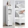 VASAGLE Small Bathroom Storage Cabinet, Toilet Paper Holder with Storage, Toilet Paper Storage Cabinet Bathroom Cabinet