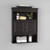 Mainstays Bathroom Wall Mounted Storage Cabinet with 2 Shelves, Espresso 2023
