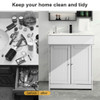 24" Bathroom Vanity Cabinet Single Wood Vessel Sink Top Sink Cabinet Modern Bathroom Storage Small Quick Assembly