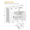New Storage Cabinets，Wooden Floor Cabinet，with Drawers and Shelves ，Accent Cabinet for Bathroom