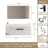 Customized customized imported integrated basin oak bathroom cabinet washstand bathroom smart mirror cabinet double basin.