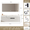 Customized customized imported integrated basin oak bathroom cabinet washstand bathroom smart mirror cabinet double basin.
