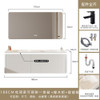 Customized customized imported integrated basin oak bathroom cabinet washstand bathroom smart mirror cabinet double basin.