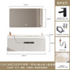 Customized customized imported integrated basin oak bathroom cabinet washstand bathroom smart mirror cabinet double basin.