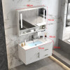 Simple Bathroom Cabinets with Smart Mirror Cabinet Bathroom Vanity Cabinet with Sink Balcony Rock Washbasin Bathroom Furniture