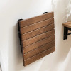 Folding Chair Wall Mounted Invisible Shoe Changing Stool Solid Wood Wall Seat Fold Away Stool Suitable For Various Occasions
