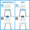 1PC Bathroom Chairs Bath Chair Cushion Bathroom Shower Chair Bath Tub Shower Chair Stool Seat Cushion Household Accessories
