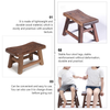 Stool Wood Wooden Stools Step Miniature Display Chair Kids Shower Footstool Nursery Mini Tiny Base Flowerpot Stand Chairs