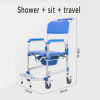 Foldable Bathroom Chair for Elderly and Pregnant Women,Shower Stool with Commode,Non-Slip Design Lightweight and DurableDisabled