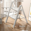3 Step Ladder Thickened Step Ladder Chair Multi-functional Step Stool Multilayer Flower Rack Ladder Stool Stable Load-bearing