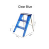 PC Plastic Clear Acrylic Crystal Upper Transparent Stepladder Step Ladder Household Three Ladder Multifunction Pedal Non Skip