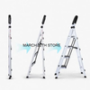 Non-slip Home Step Ladders Multi-functional Thickened Steel Pipe Shrinking Step Stools Climbing Stairs Indoor Folding Ladder