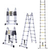 2.2M+2.2 Meters Portable Herringbone Straight 2 In 1 Ladder Household Folding Extension Telescopic Auminum Ladders
