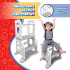 Kitchen Buddy 2-in-1 Stool for Ages 1-3 safe up to 100 lbs.