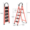 Non-slip Home Step Ladders Indoor Folding Ladder Multi-functional Thickened Steel Pipe Shrinking Step Stools Climbing Stairs