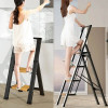 Multifunctional Aluminum Alloy Ladders Folding 2/3/4 Step Stools Herringbone Ladder for Home Thickened Telescopic Staircase