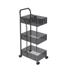 Kitchen Islands Trolleys Nordic Wrought Iron Cart Rack Bedroom Kitchen Movable Bathroom Storage Rack Wheeled Carts Floor Racks