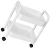 Mobile Storage Rack Diaper Cart Organizer Small with Wheels Movable Bookshelf Rolling Bookcase