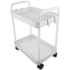 Mobile Storage Rack Diaper Cart Organizer Small with Wheels Movable Bookshelf Rolling Bookcase