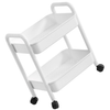 Mobile Storage Rack Diaper Cart Organizer Small with Wheels Movable Bookshelf Rolling Bookcase