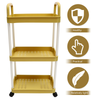 Storage Trolley Rack Cart Baby Stroller Shelf Home Rolling Utility Book Wheels Bathroom Organization Auxiliary With