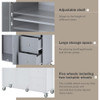 Kitchen Island, Rolling Mobile, Kitchen Trolley with Lockers, Trolley Service Cart Console Side Table Kitchen Island, Rolling Mobile, Kitchen Trolley with Lockers, Trolley Service Cart Console Side Table