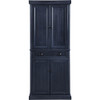 Seaside Kitchen Pantry Cabinet, Distressed Navy