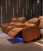 Private villa Home cinema sofa seats electric leather head layer cowhide feature movie hall video room video room viewing