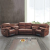 Living Room Sofas Manual / Electric Recliner Italinan Genuine Leather Couch Retractable Theater Reclining Armchair 4 Seat