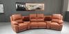 Living Room Sofas Manual / Electric Recliner Italinan Genuine Leather Couch Retractable Theater Reclining Armchair 4 Seat