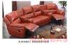 MANBAS Living Room Sofas Manual / Electric Recliner Italinan Genuine Leather Couch Retractable Theater Reclining Armchair 4 Seat
