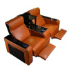 Customized leather electric lift tea table function sofa for high-end first floor villa electric home theater sofa