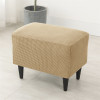 1PC Polar Fleece Ottoman Covers Stretch Rectangle Footrest Cover Non-Slip Anti-Dust Footstool Slipcover Protector Living Room