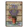 【YZFQ 】Welcome to the Garden Metal Signs lavender Decorative Plaque Wall Home Garden Shed Outdoor Indoor Decor 30X20CM DU-7761B