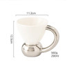 Ahunderjiaz-Ceramic Coffee Mug, Tall Mug, Home Drinking Set, Posing, Photography Props, Drinkware, Couple Cups, Light, Luxury