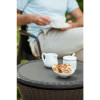 Keter Pacific 7.5 Gallon Cool Bar , Resin Outdoor Patio Beverage Cooler Table, Extra Storage, Rattan Look Brown