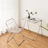 Acrylic Modern Minimalist Transparent Folding Table Simple Ins Style Study Table Home Computer Table Dining Table Chair
