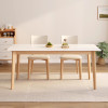 Nordic White Big Dining Table Waterproof Centerpiece Wood Coffee Table Rock Side Reception Tavolo Pranzo Restaurant Furiture