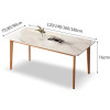 Nordic White Big Dining Table Waterproof Centerpiece Wood Coffee Table Rock Side Reception Tavolo Pranzo Restaurant Furiture