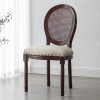 Retro Luxury Kitchen Chairs Wooden Rattan Mid Century Modern Dining Room Chairs Design Restaurant Furiture
