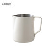 350/600ml Stainless Steel V-Mouth Milk Frothing Pitcher Foam Milk Jug Coffee Utensils Barista Craft Milk Bubble Jar Family Café