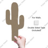 Putuo Decor 1Pc Mexican Style Cactus Shaped Wooden Signs, Decoration Wall Art Painting Decor for Home Living Room Bedroom